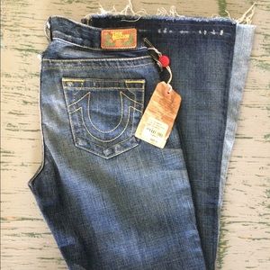 True Religion Bobby Bell bottom jeans low rise